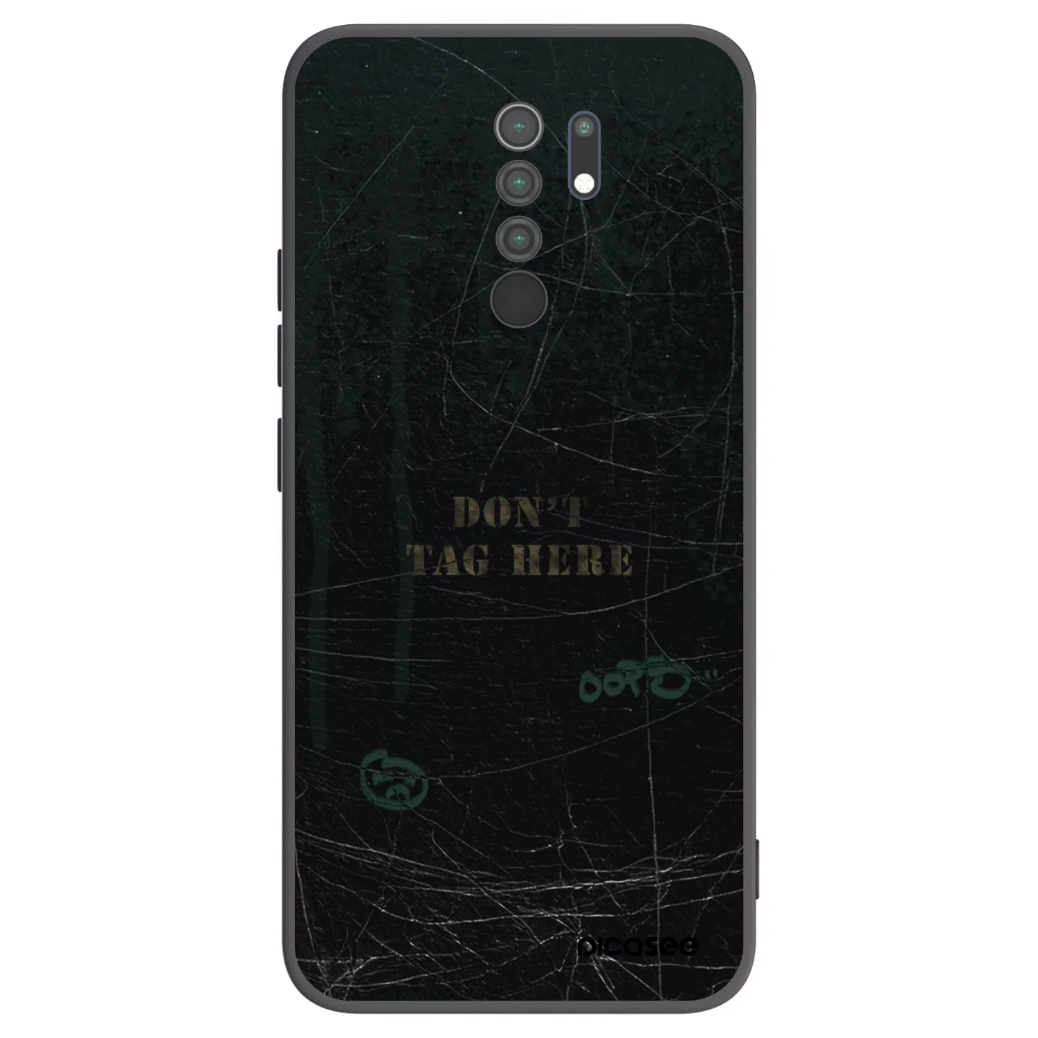Picasee Xiaomi Redmi 9 Hülle - Schwarzes Silikon - DON´T TAG