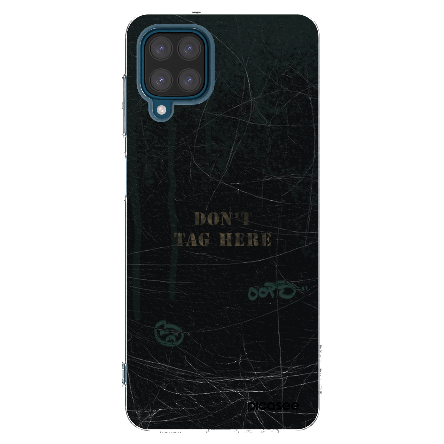 Picasee Samsung Galaxy A12 A125F Hülle - Transparentes Silikon - DON´T TAG