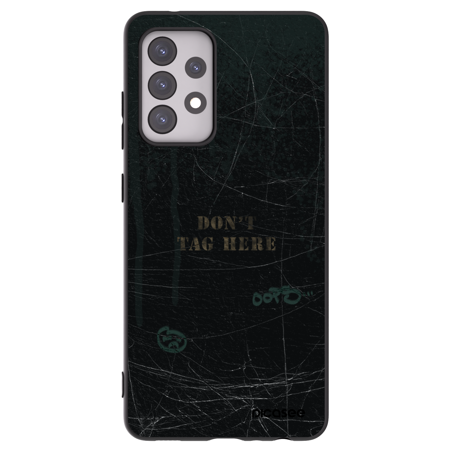 Picasee Samsung Galaxy A52 5G A525F Hülle - Schwarzes Silikon - DON´T TAG