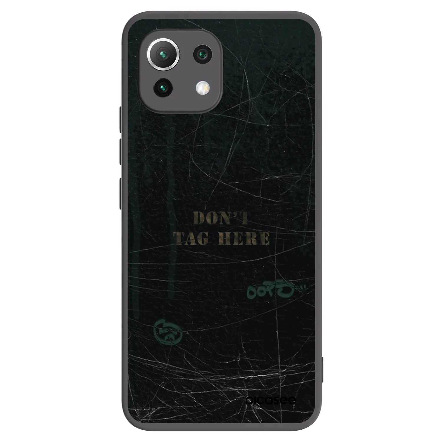 Picasee Xiaomi Mi 11 Lite Hülle - Schwarzes Silikon - DON´T TAG