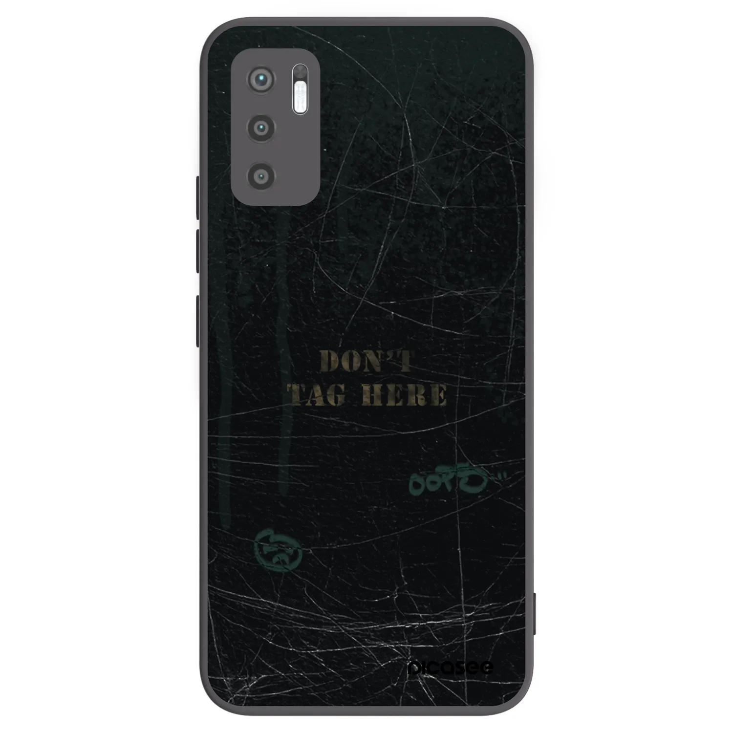 Picasee Xiaomi Redmi Note 10 5G Hülle - Schwarzes Silikon - DON´T TAG