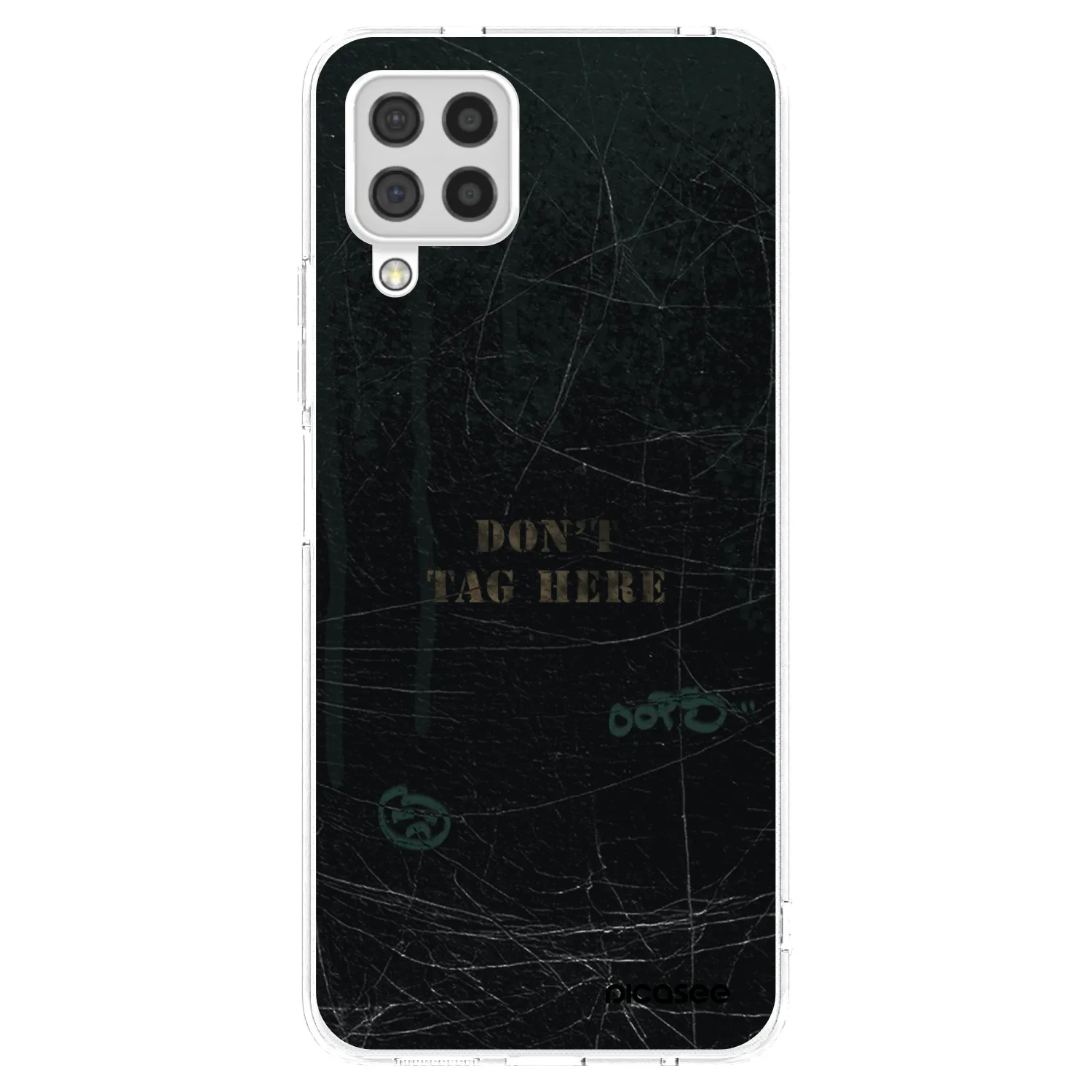 Picasee Samsung Galaxy A22 A225F 4G Hülle - Transparentes Silikon - DON´T TAG