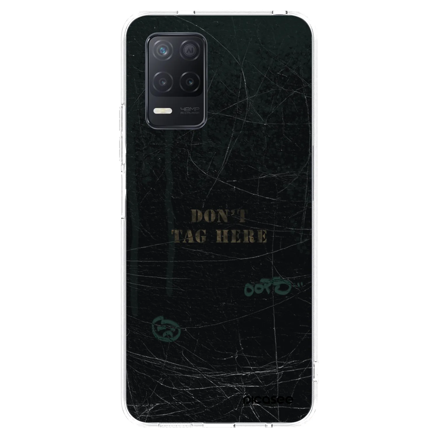 Picasee Realme 8 5G Hülle - Transparentes Silikon - DON´T TAG