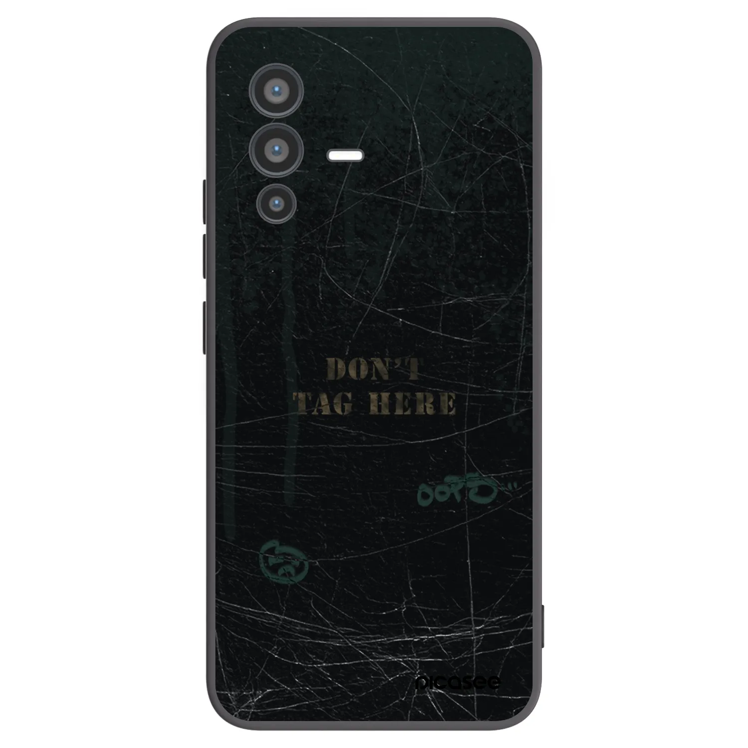 Picasee Vivo V23 5G Hülle - Schwarzes Silikon - DON´T TAG