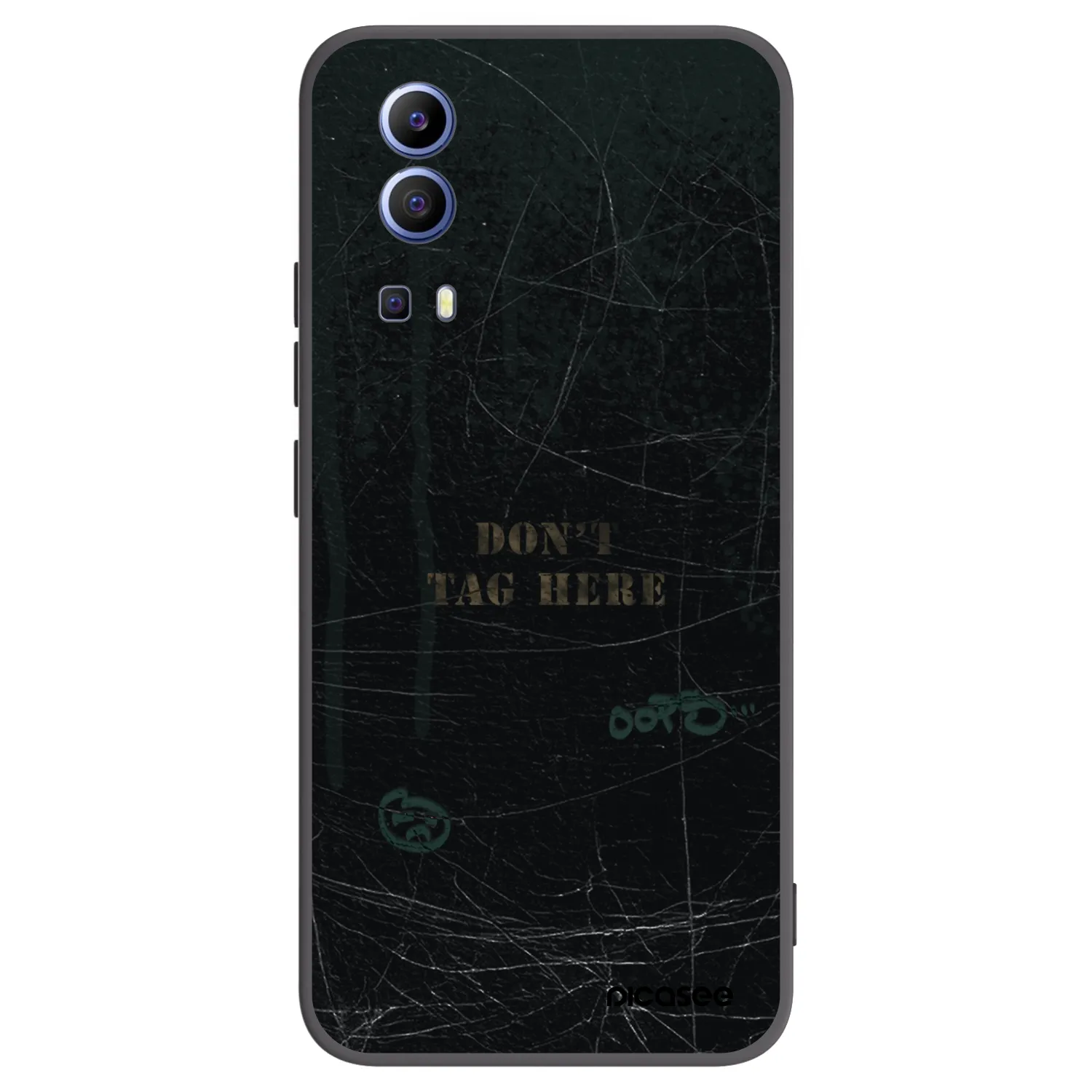 Picasee Vivo Y52 5G Hülle - Schwarzes Silikon - DON´T TAG