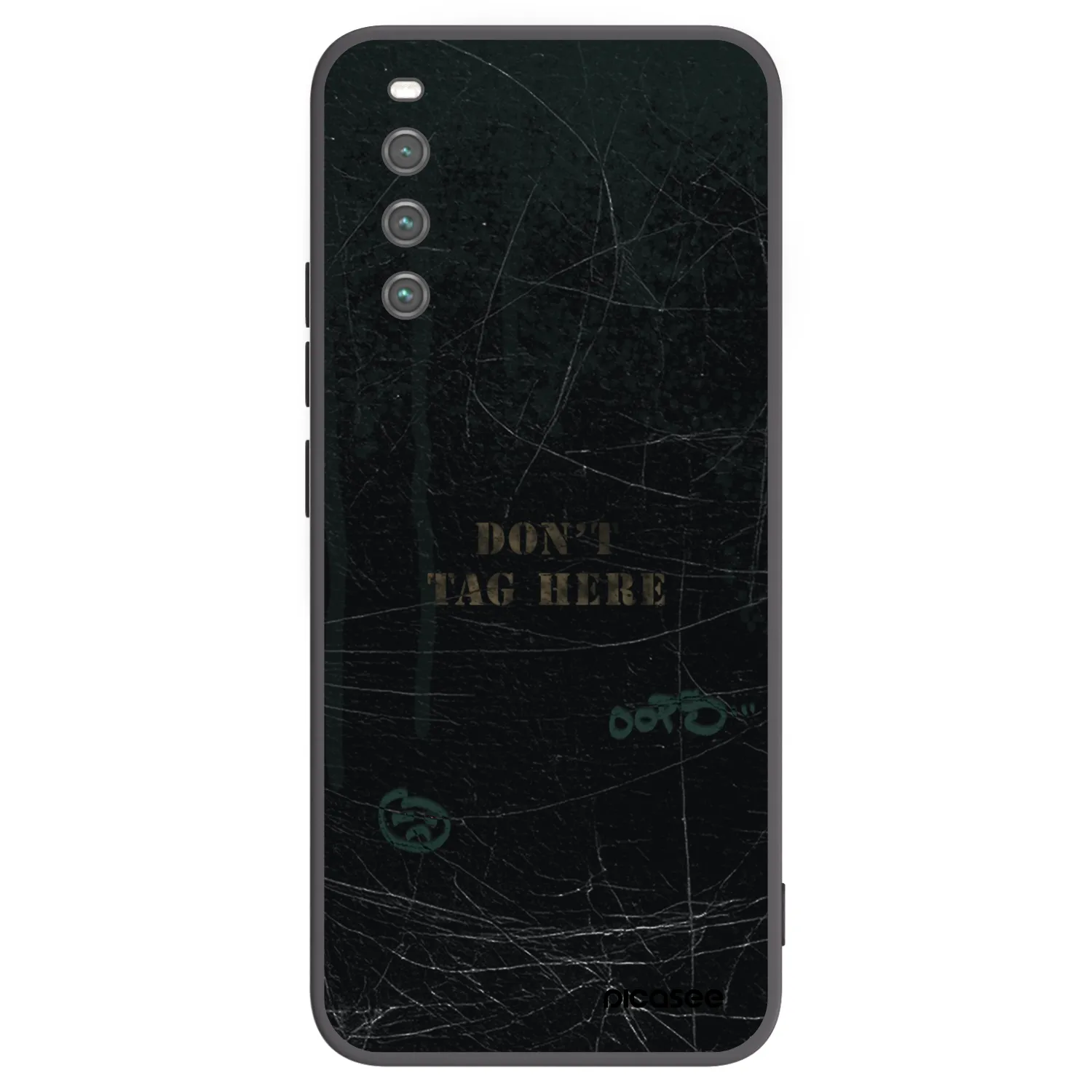 Picasee Sony Xperia 10 IV 5G Hülle - Schwarzes Silikon - DON´T TAG