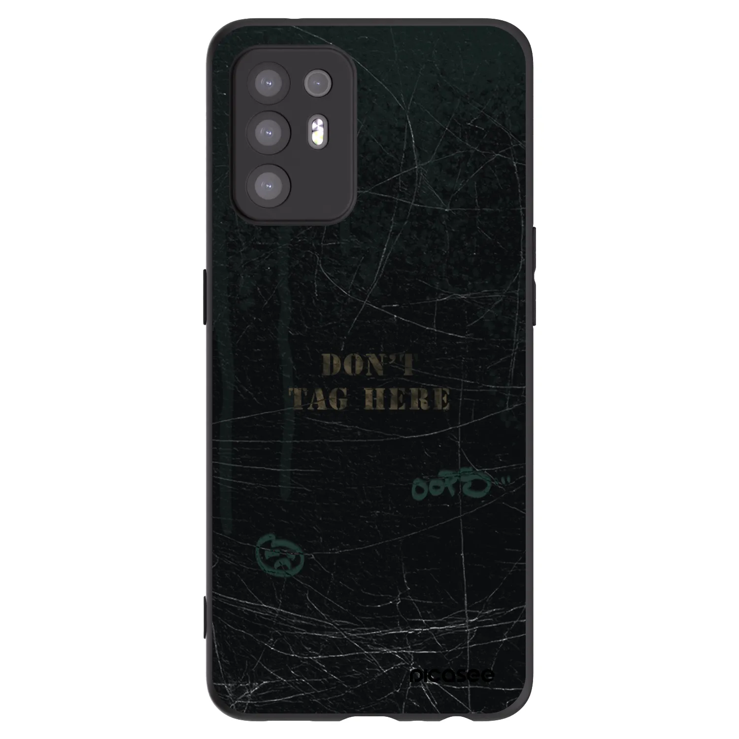 Picasee OPPO A94 5G Hülle - Schwarzes Silikon - DON´T TAG