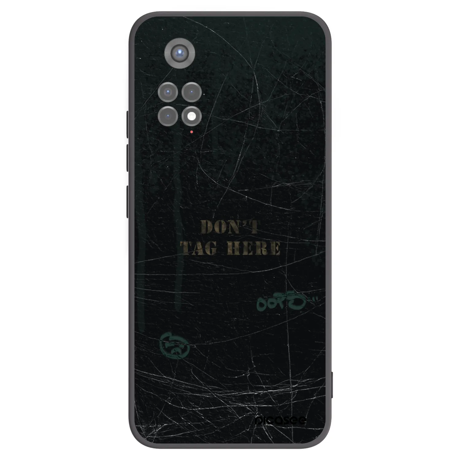 Picasee Xiaomi Redmi Note 11S 5G Hülle - Schwarzes Silikon - DON´T TAG
