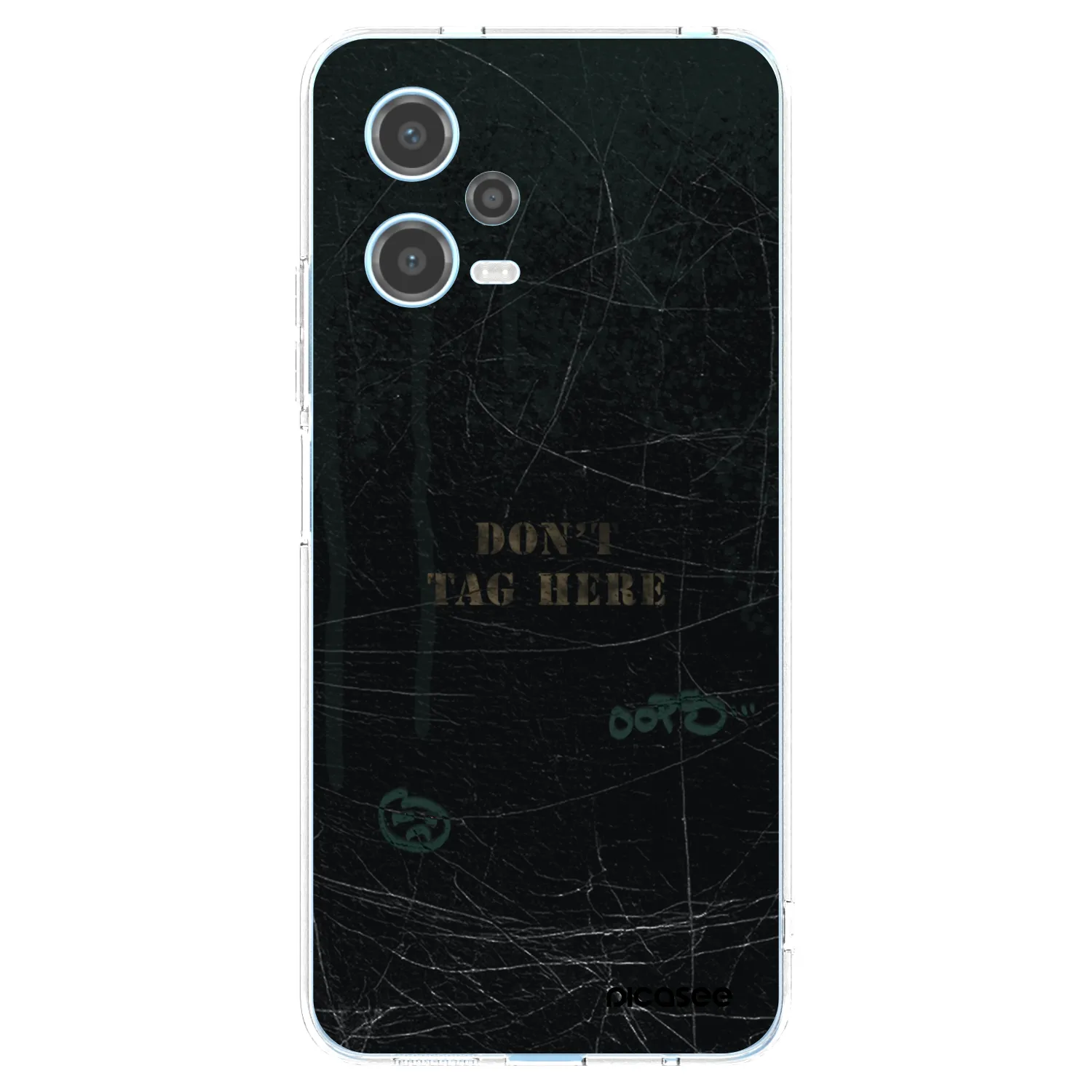 Picasee Xiaomi Redmi Note 12 5G Hülle - Transparentes Silikon - DON´T TAG