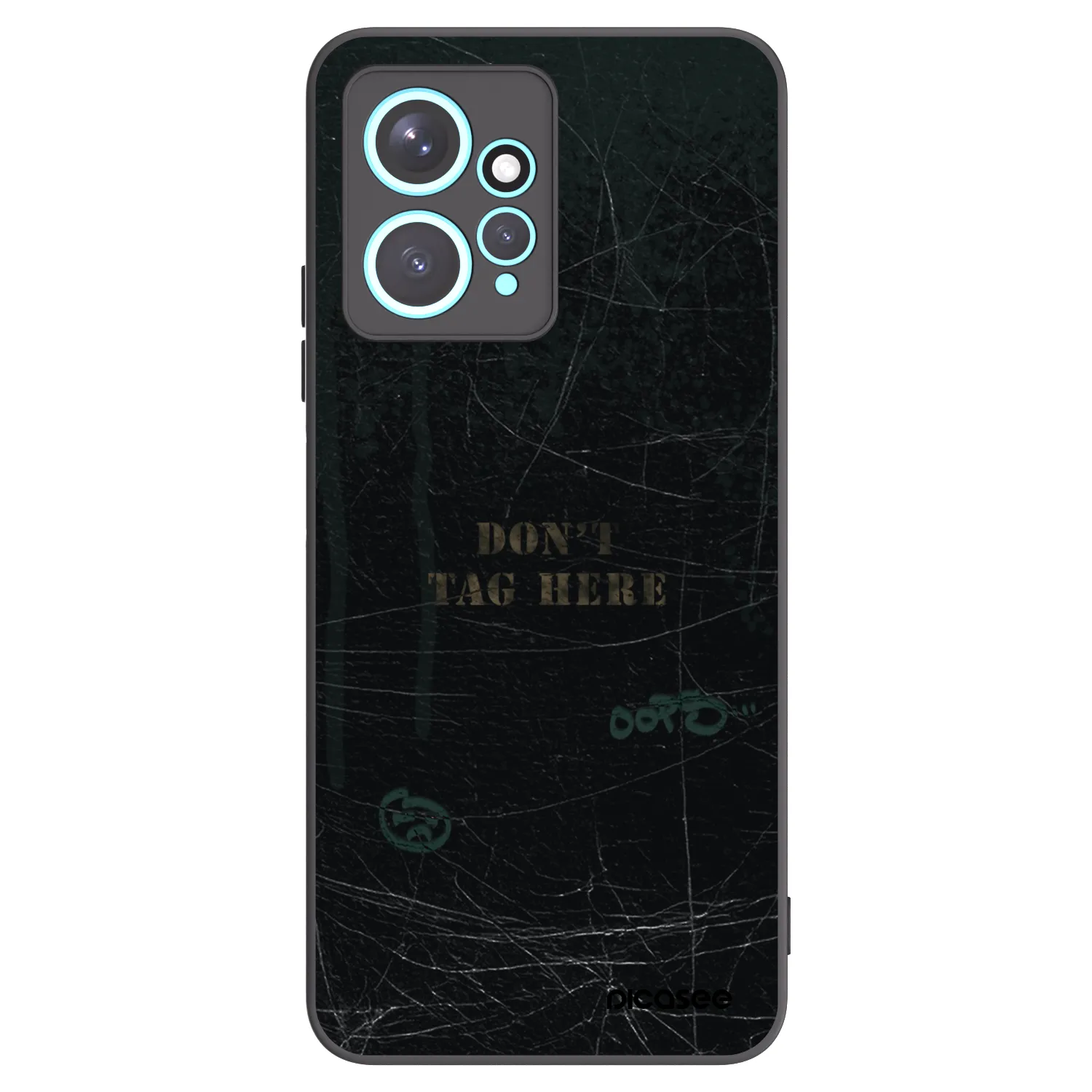 Picasee Xiaomi Redmi Note 12 4G Hülle - Schwarzes Silikon - DON´T TAG
