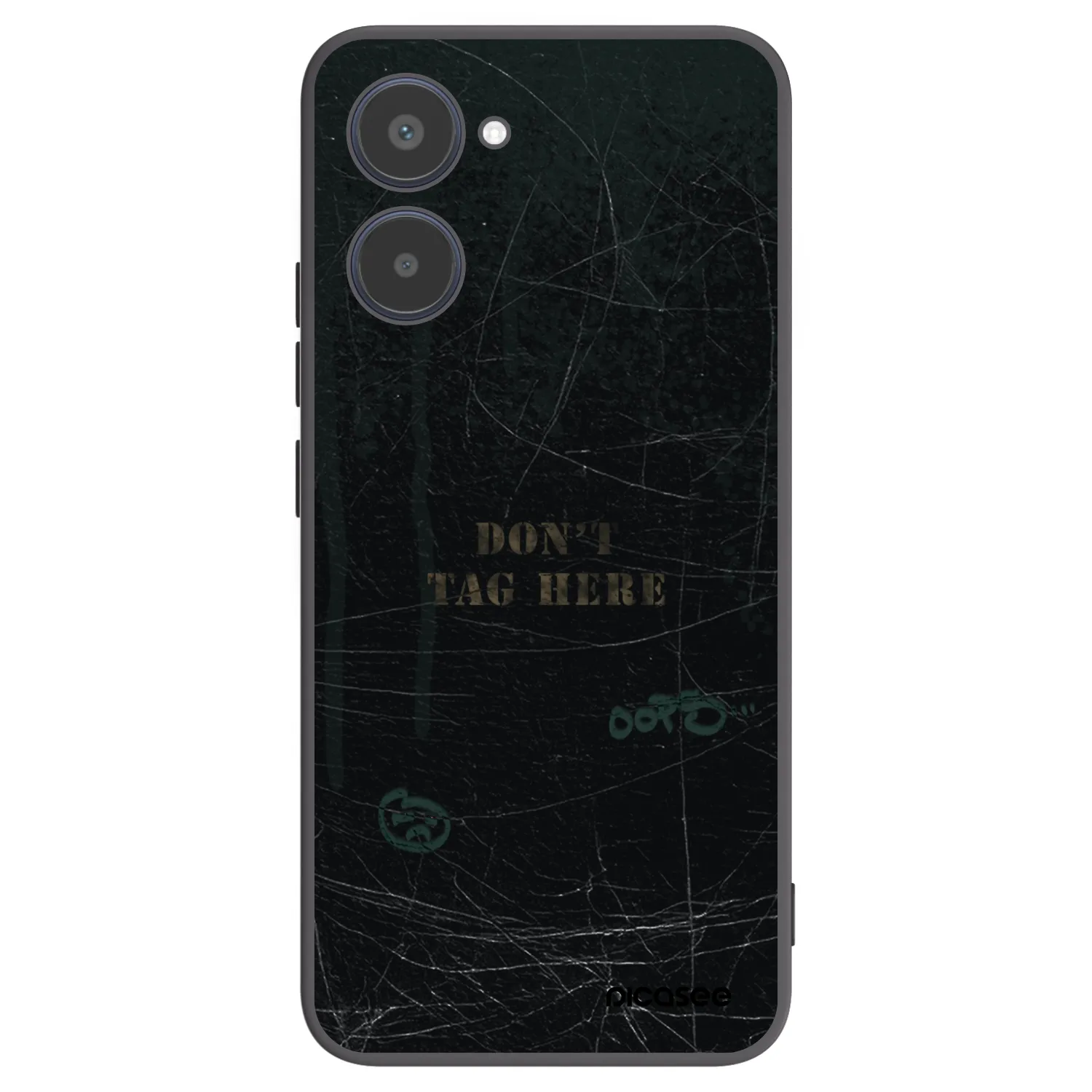 Picasee Realme 10 4G Hülle - Schwarzes Silikon - DON´T TAG