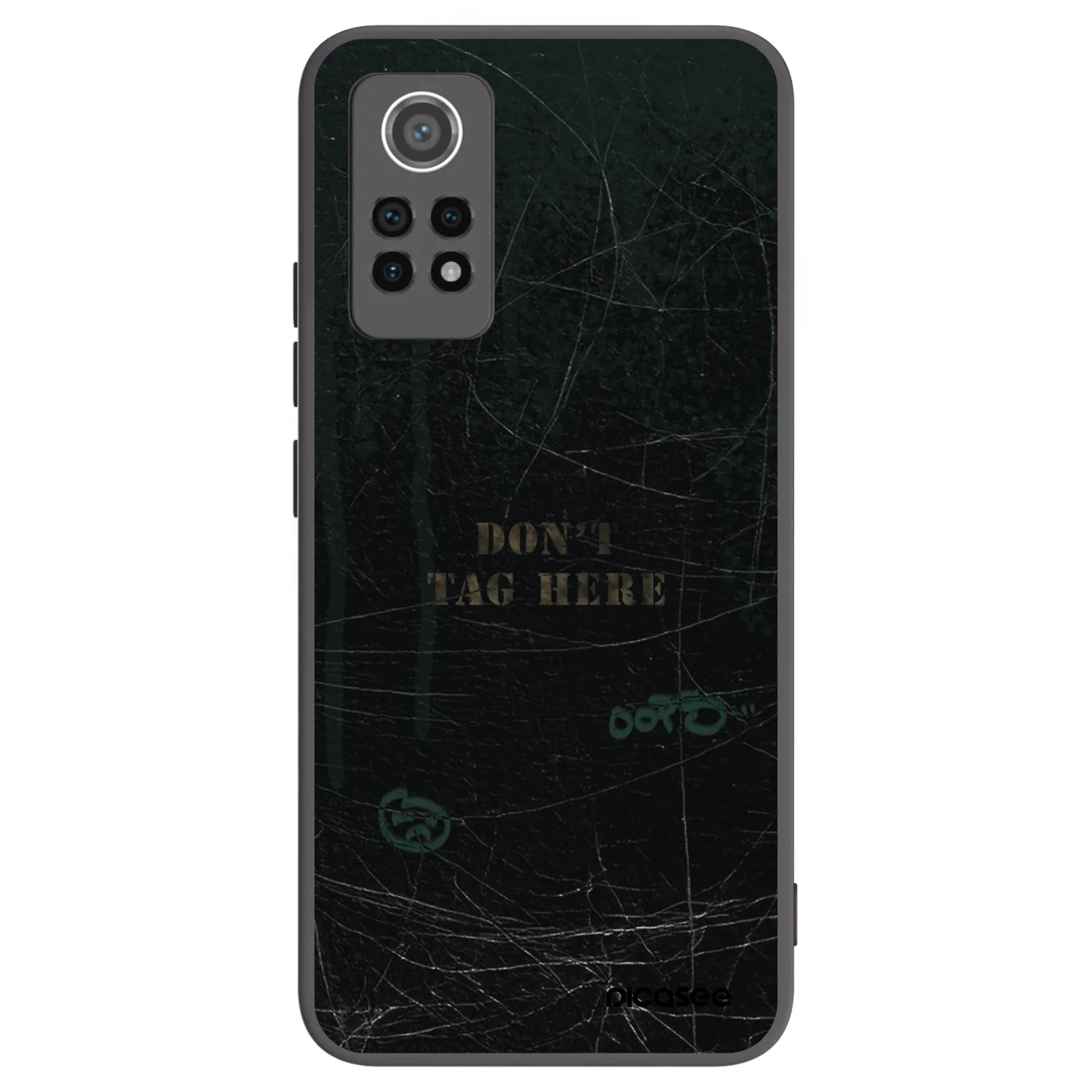 Picasee Xiaomi Redmi Note 12 Pro 4G Hülle - Schwarzes Silikon - DON´T TAG