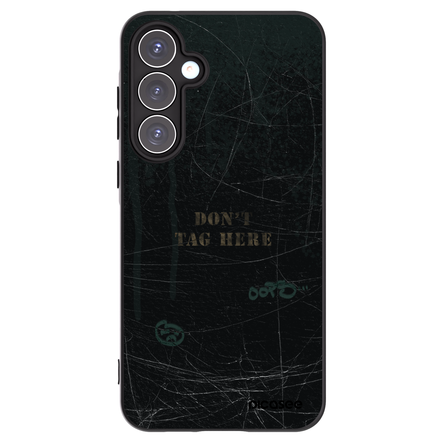 Picasee Samsung Galaxy A55 5G A556B Hülle - Schwarzes Silikon - DON´T TAG