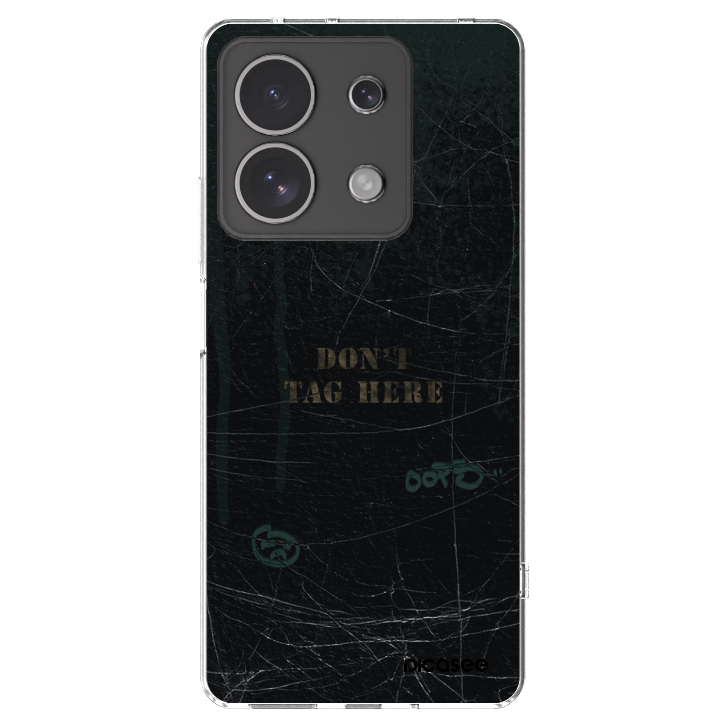 Picasee Xiaomi Redmi Note 13 4G Hülle - Transparentes Silikon - DON´T TAG
