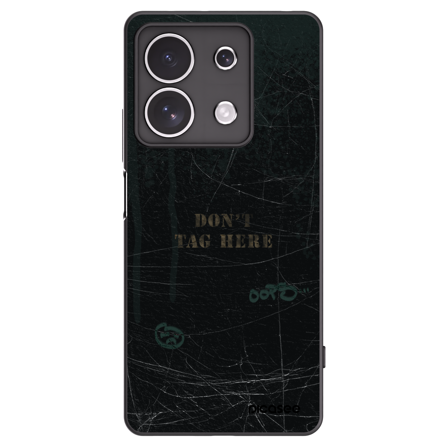 Picasee Xiaomi Redmi Note 13 4G Hülle - Schwarzes Silikon - DON´T TAG
