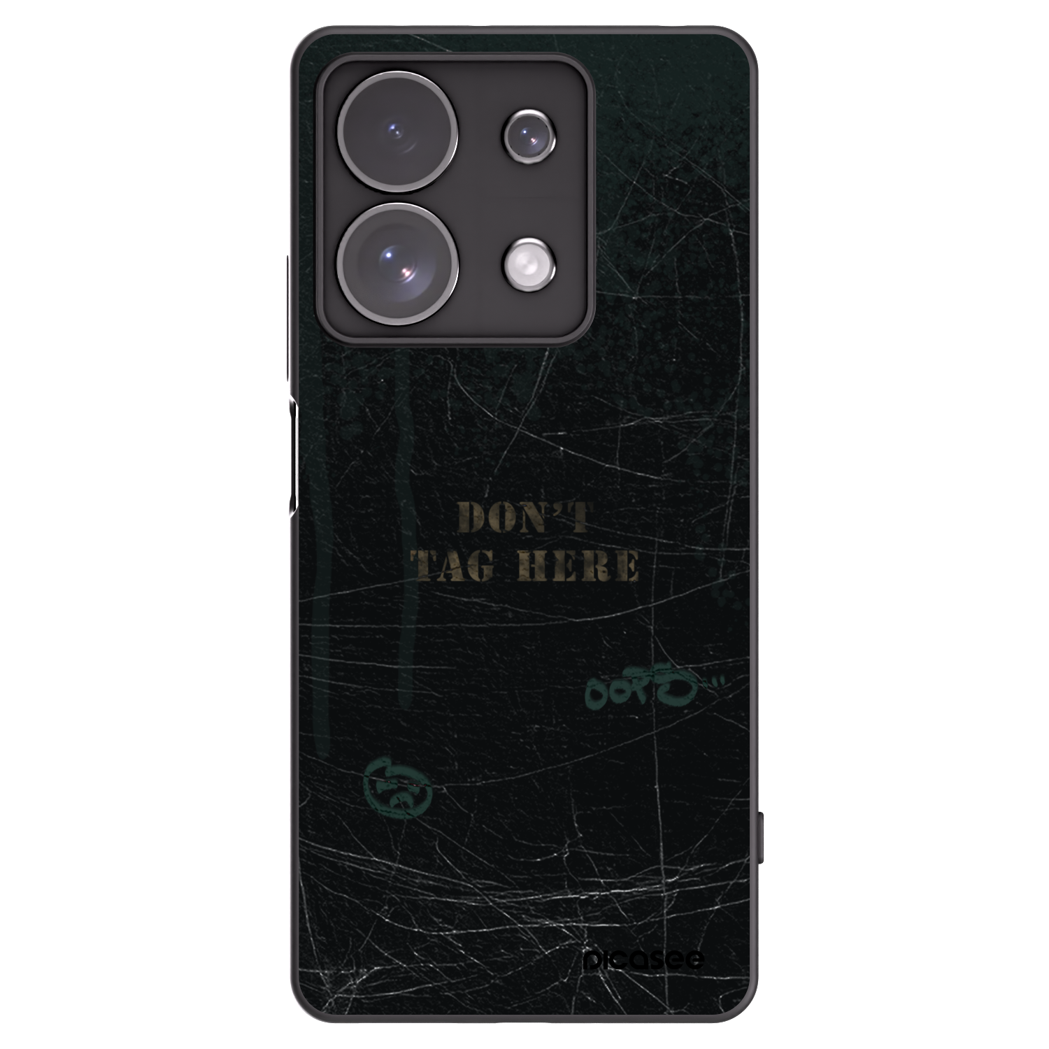 Picasee Xiaomi Redmi Note 13 Pro 4G Hülle - Schwarzes Silikon - DON´T TAG