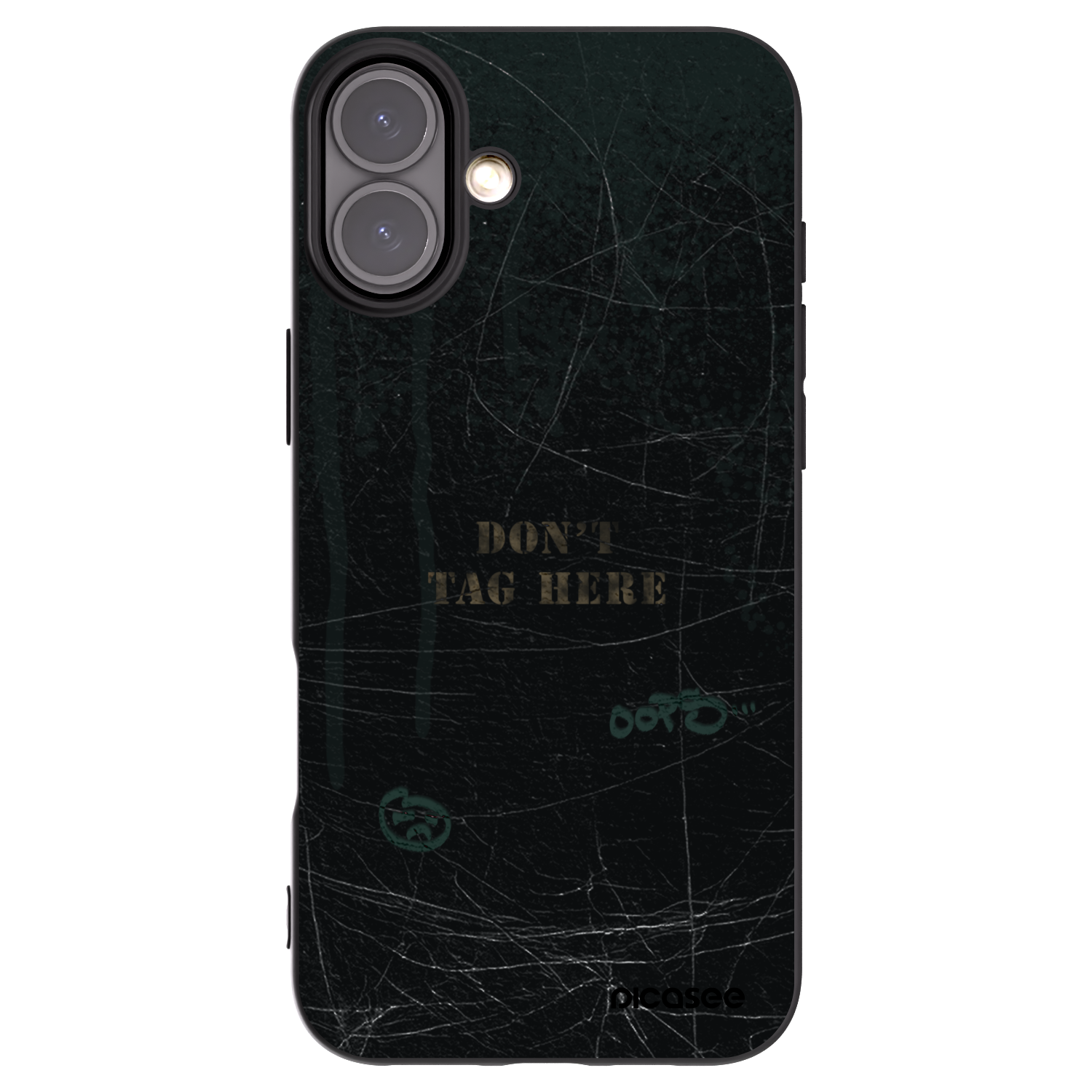 Picasee Apple iPhone 16 Plus Hülle - Schwarzes Silikon - DON´T TAG