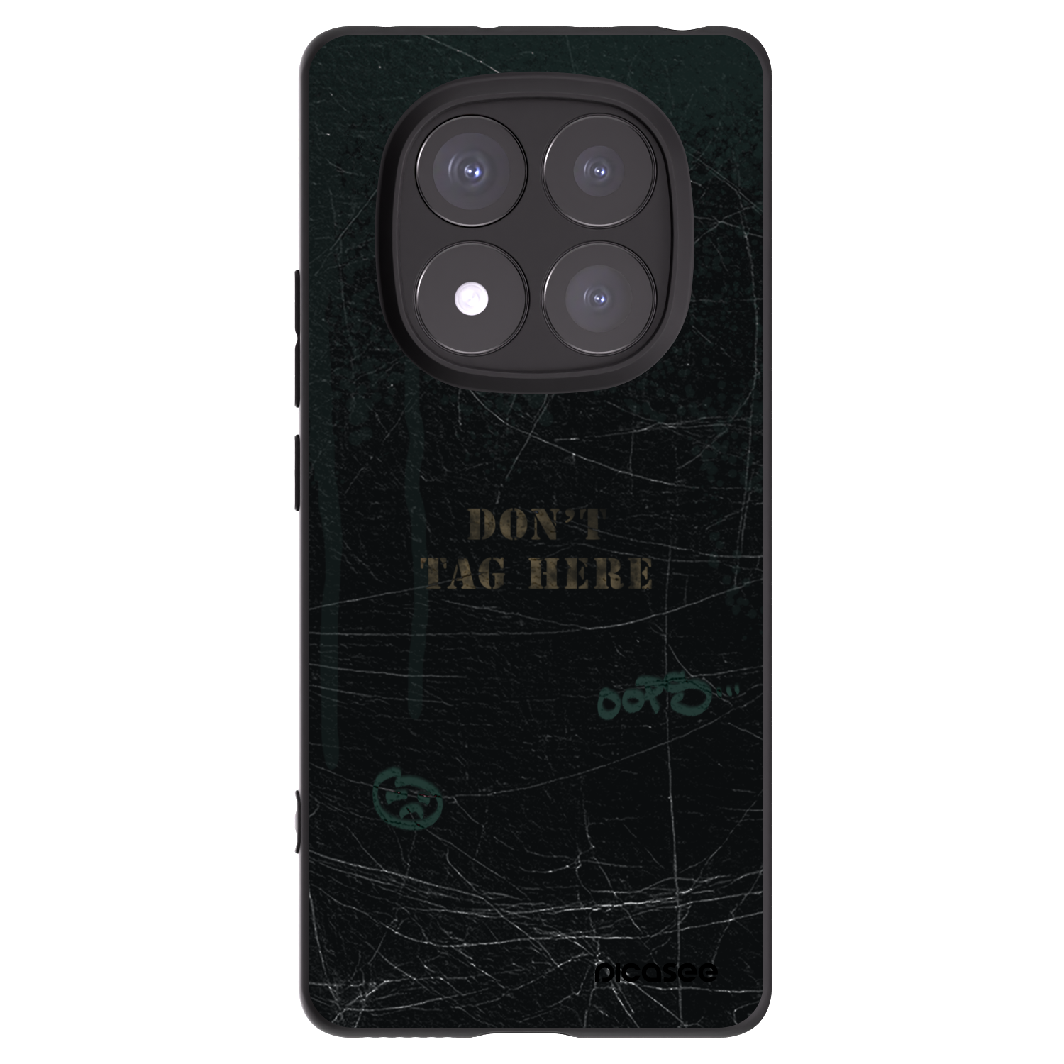 Picasee Xiaomi Redmi Note 14 Pro 5G Hülle - Schwarzes Silikon - DON´T TAG