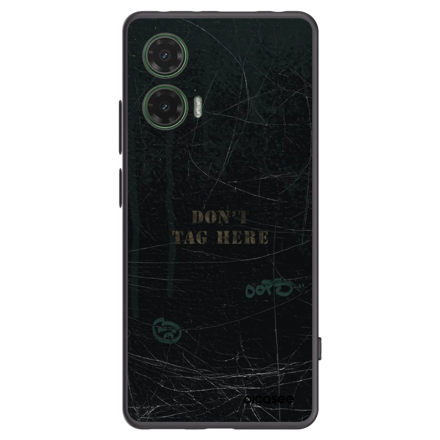Picasee Motorola Moto G35 5G Hülle - Schwarzes Silikon - DON´T TAG