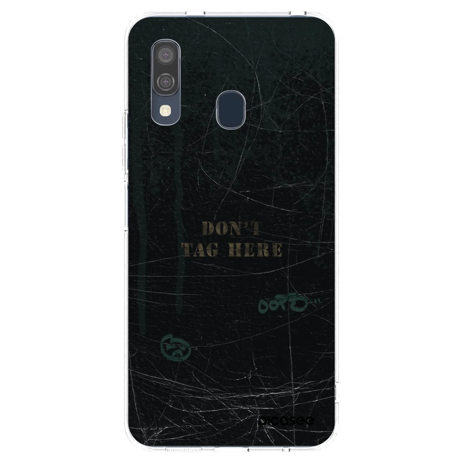 Picasee Samsung Galaxy A40 A405F Hülle - Transparentes Silikon - DON´T TAG