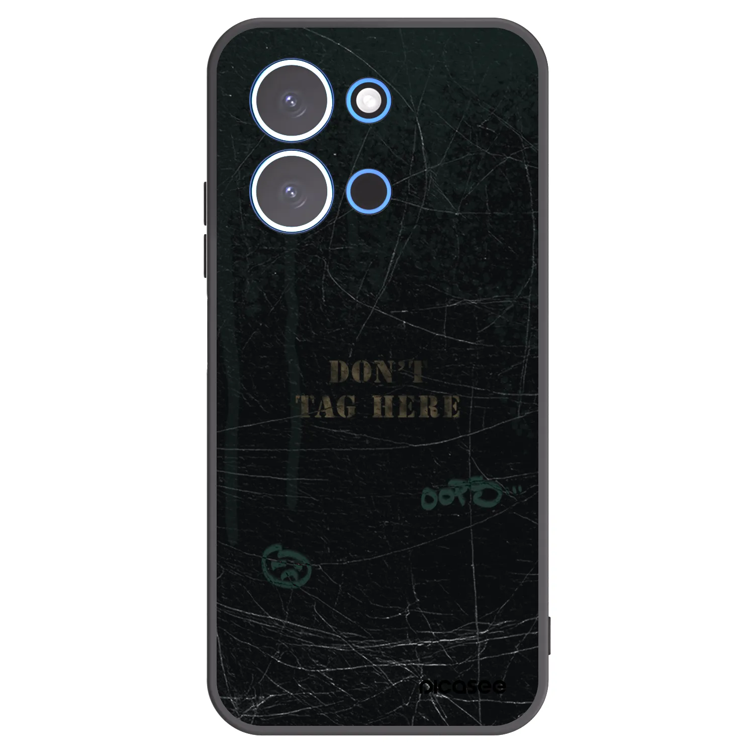 Picasee Xiaomi Redmi 15C 4G Hülle - Schwarzes Silikon - DON´T TAG
