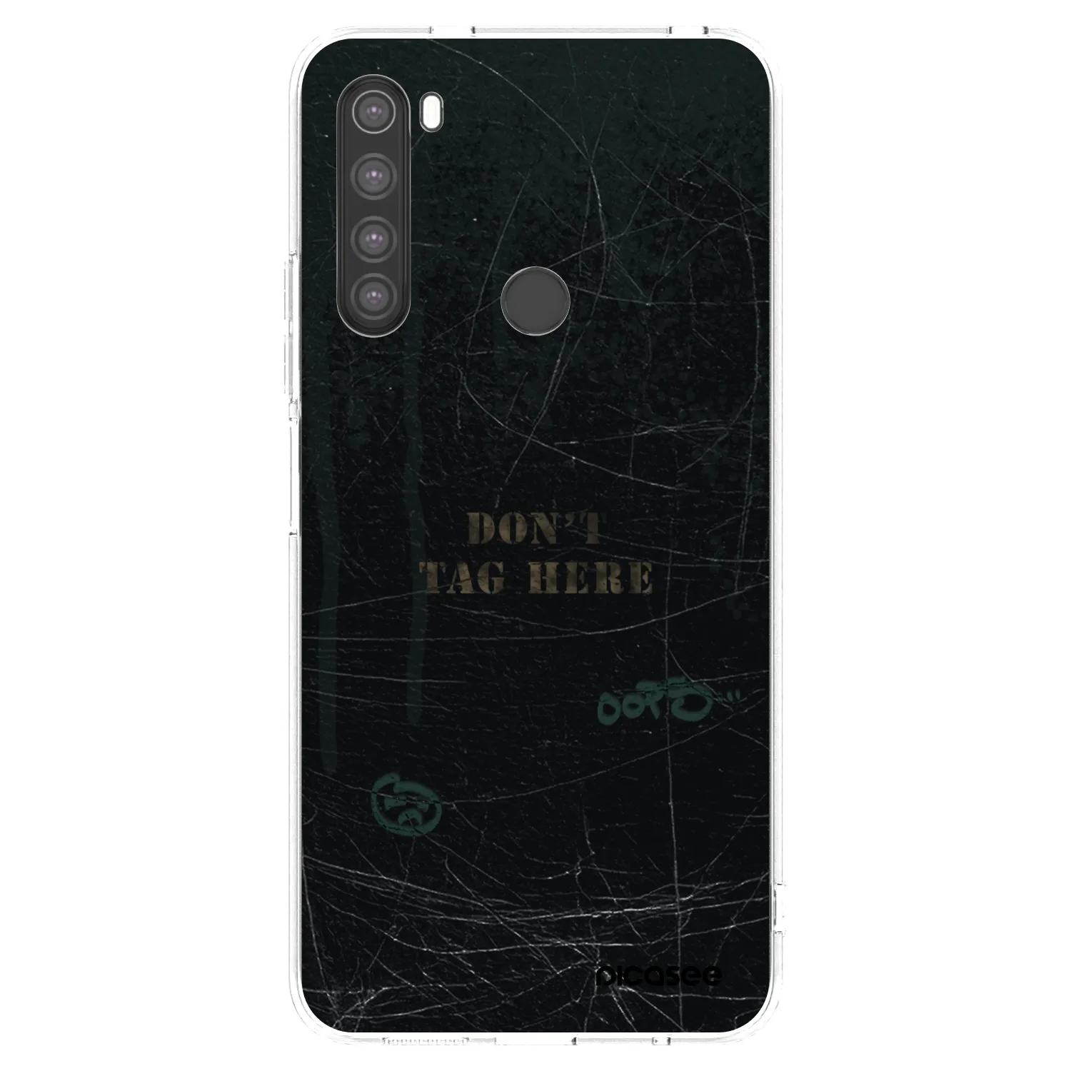 Picasee Xiaomi Redmi Note 8 Hülle - Transparentes Silikon - DON´T TAG