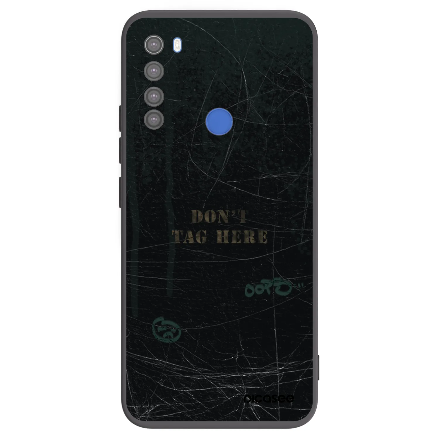 Picasee Xiaomi Redmi Note 8T Hülle - Schwarzes Silikon - DON´T TAG