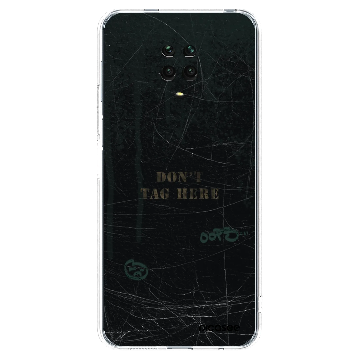 Picasee Xiaomi Redmi Note 9S Hülle - Transparentes Silikon - DON´T TAG
