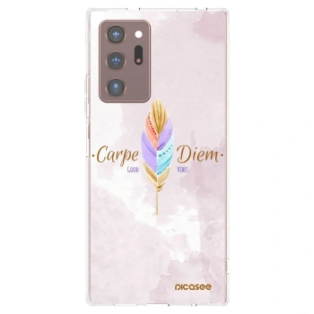 Picasee Samsung Galaxy Note 20 Ultra Hülle - Transparentes Silikon - Genieße den Tag