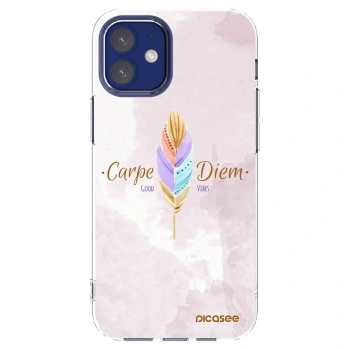 Picasee Apple iPhone 12 mini Hülle - Transparentes Silikon - Genieße den Tag