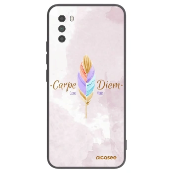 Picasee Xiaomi Poco M3 Hülle - Schwarzes Silikon - Genieße den Tag