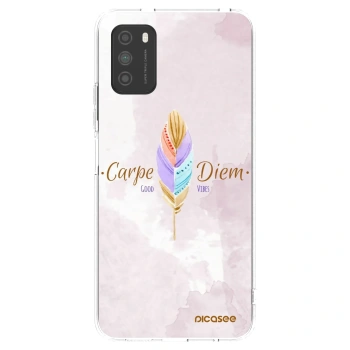 Picasee Xiaomi Poco M3 Hülle - Transparentes Silikon - Genieße den Tag