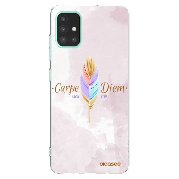 Picasee Samsung Galaxy M31s Hülle - Transparentes Silikon - Genieße den Tag