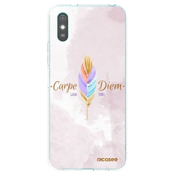 Picasee Xiaomi Redmi 9AT Hülle - Transparentes Silikon - Genieße den Tag