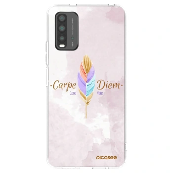 Picasee Xiaomi Redmi 9T Hülle - Transparentes Silikon - Genieße den Tag