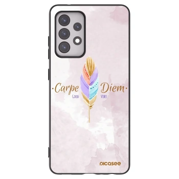 Picasee Samsung Galaxy A52s 5G A528B Hülle - Schwarzes Silikon - Genieße den Tag