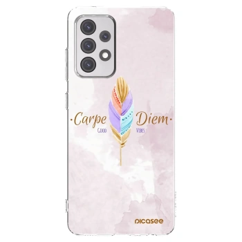 Picasee Samsung Galaxy A52s 5G A528B Hülle - Transparentes Silikon - Genieße den Tag