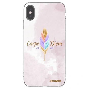Picasee Apple iPhone XS Max Hülle - Transparentes Silikon - Genieße den Tag