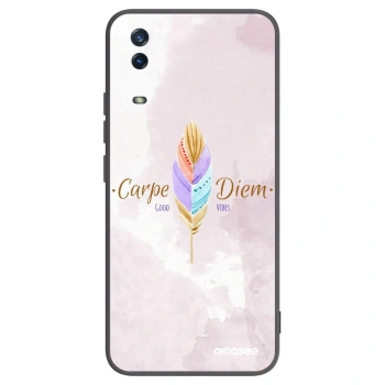 Picasee Vivo Y11s Hülle - Schwarzes Silikon - Genieße den Tag