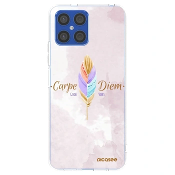 Picasee Honor X8 4G Hülle - Transparentes Silikon - Genieße den Tag