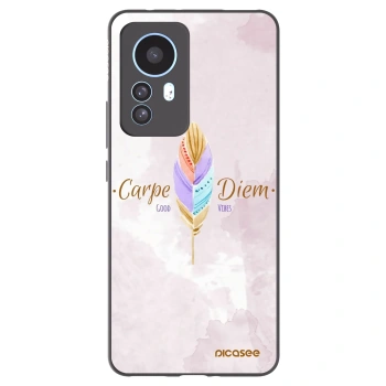 Picasee Xiaomi 12T Pro Hülle - Schwarzes Silikon - Genieße den Tag