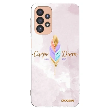Picasee Samsung Galaxy A23 A236B 5G Hülle - Transparentes Silikon - Genieße den Tag