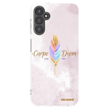 Picasee Samsung Galaxy A14 4G A145R Hülle - Transparentes Silikon - Genieße den Tag