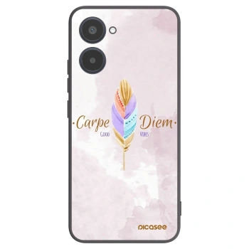 Picasee Realme 10 4G Hülle - Schwarzes Silikon - Genieße den Tag