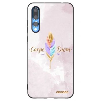 Picasee Huawei P20 Pro Hülle - Schwarzes Silikon - Genieße den Tag