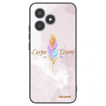Picasee Realme C53 Hülle - Schwarzes Silikon - Genieße den Tag