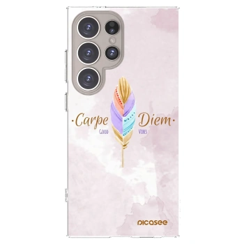 Picasee Samsung Galaxy S24 Ultra S928B 5G Hülle - Transparentes Silikon - Genieße den Tag