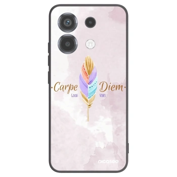 Picasee Xiaomi Poco X6 Hülle - Schwarzes Silikon - Genieße den Tag