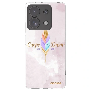 Picasee Xiaomi Redmi Note 13 Pro 4G Hülle - Transparentes Silikon - Genieße den Tag