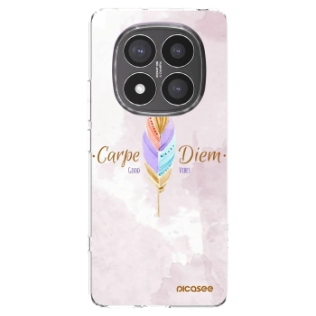 Picasee Xiaomi Redmi Note 14 Pro+ 5G Hülle - Transparentes Silikon - Genieße den Tag